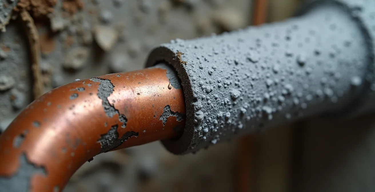 Chauffe-eau résidentiel avec tuyauterie isolée dans un sous-sol québécois pour maximiser l'efficacité énergétique