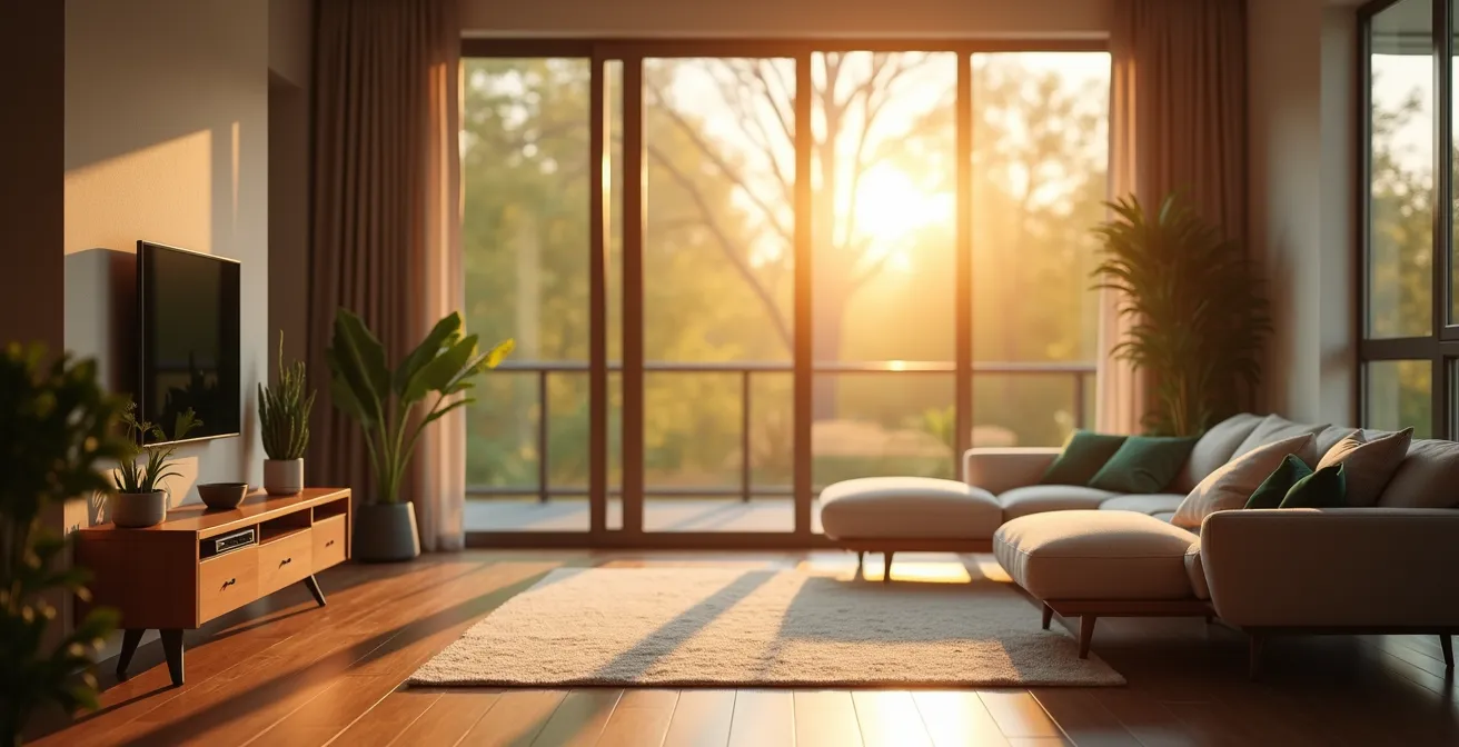 Maison québécoise rénovée avec éclairage naturel, isolation optimale et espace de vie confortable